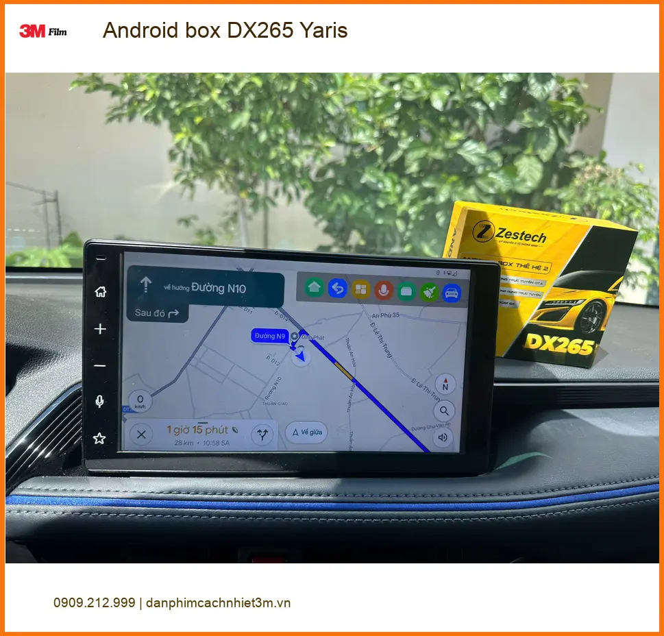 Chú Quang lắp Android box DX265 cho Yaris tại Cần Giờ để có thêm tiện ích giải trí