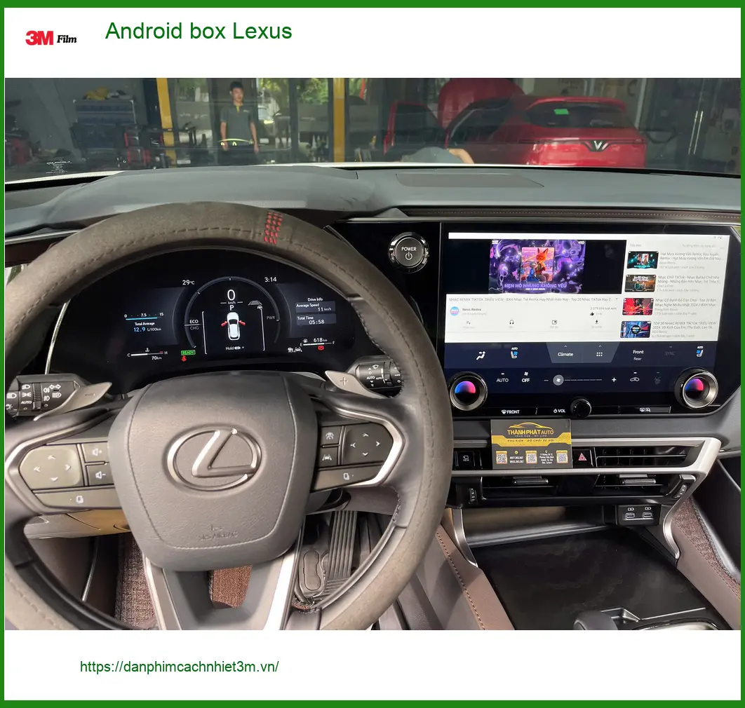 Chú Quang lắp Android box cho Lexus ES 300h tại Quận Bình Tân ảnh thực tế 3