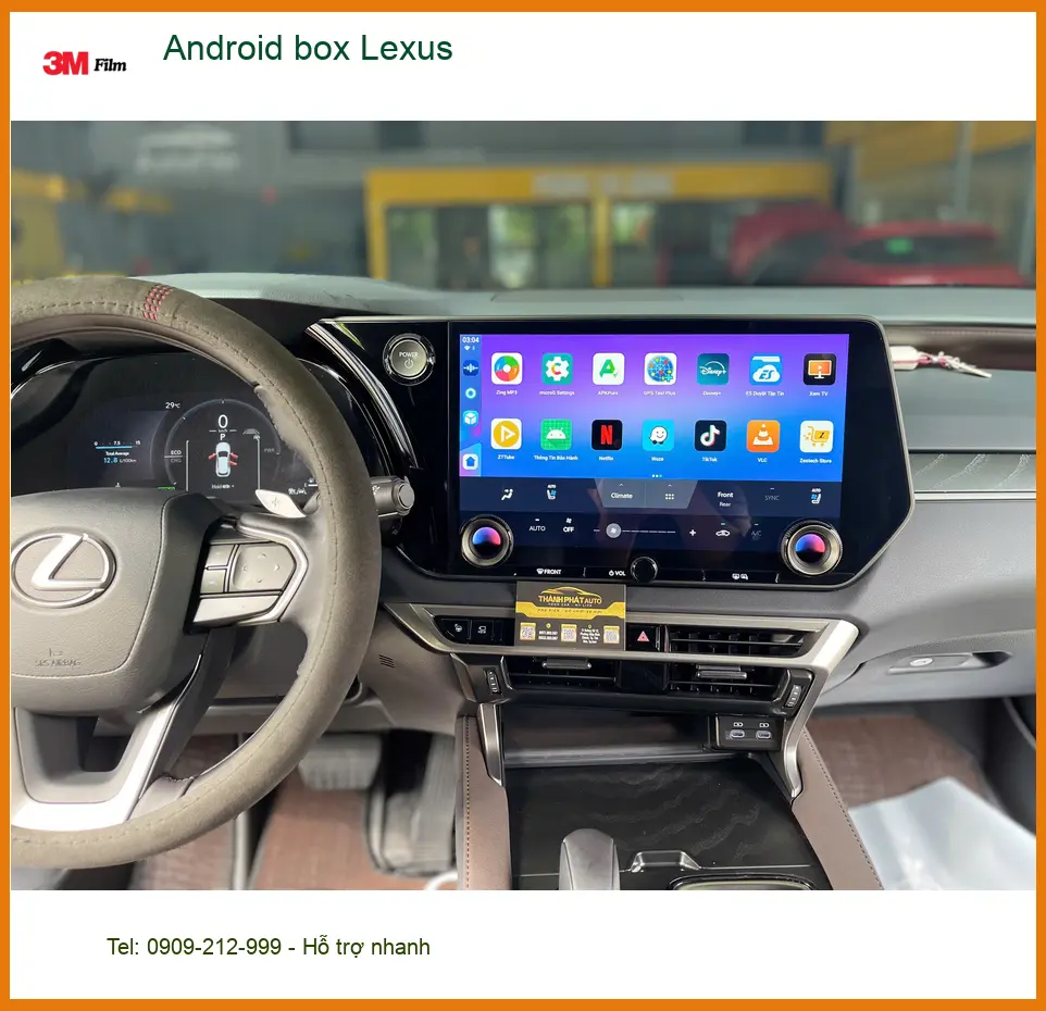 Chú Tấn lắp Android box Lexus RX 350 tại Quận Thủ Đức để có đủ tiện ích giải trí