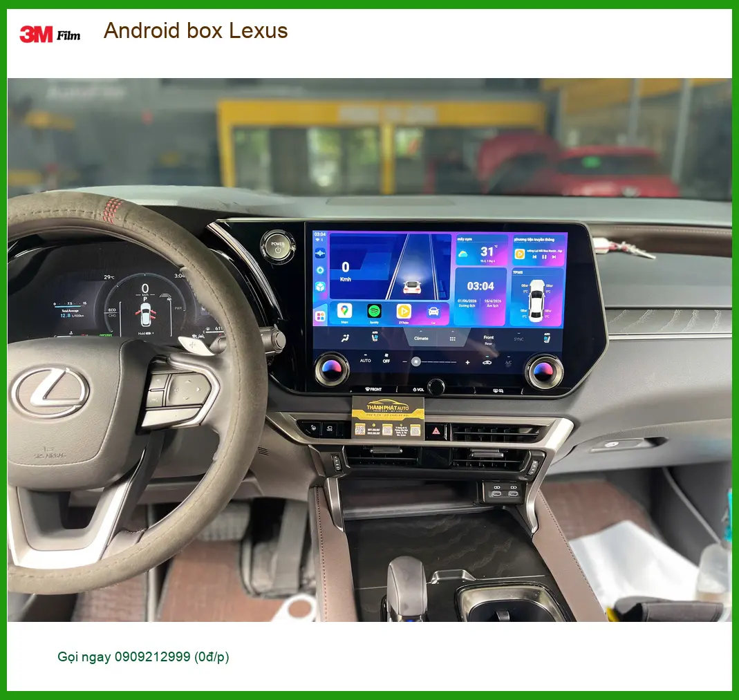 Chú Minh lắp Android Box Lexus ES300h Quận 11 để giải trí đa dạng
