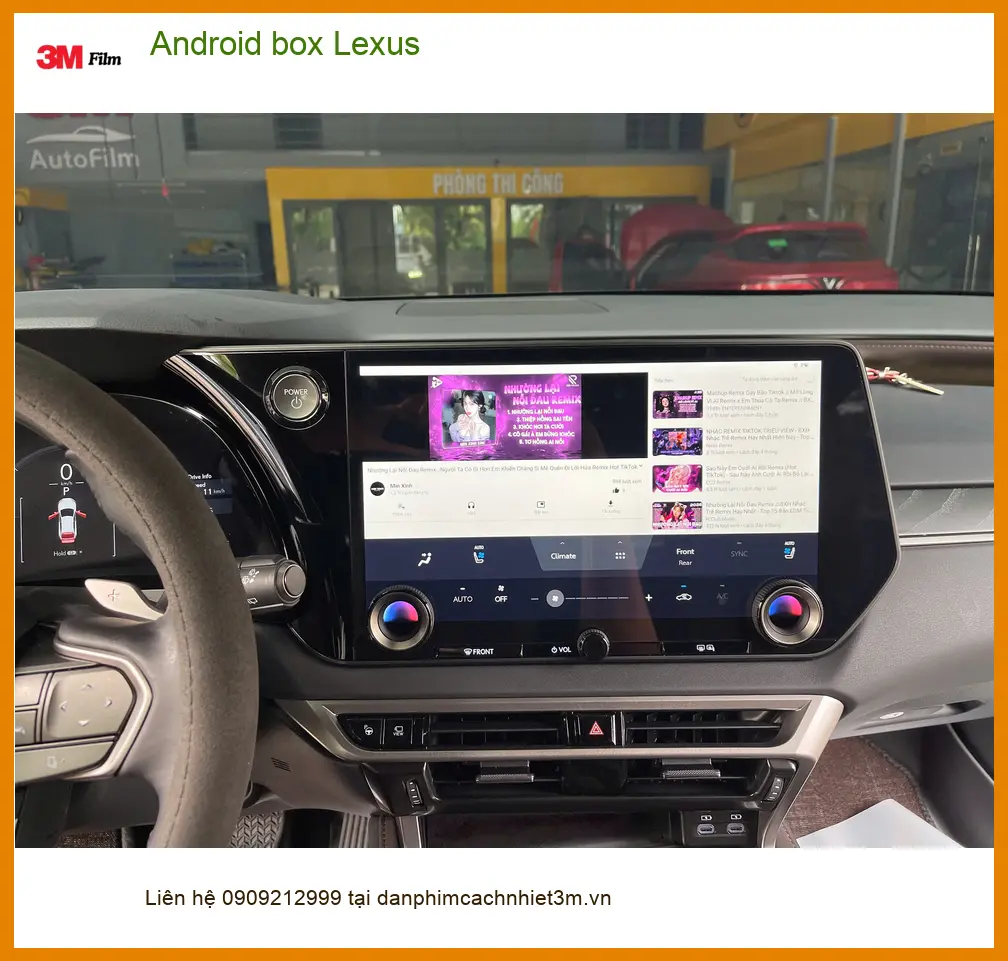 Anh Trọng lắp Android box cho Lexus RX 350 tại Quận 12 để trải nghiệm tiện ích hiện đại