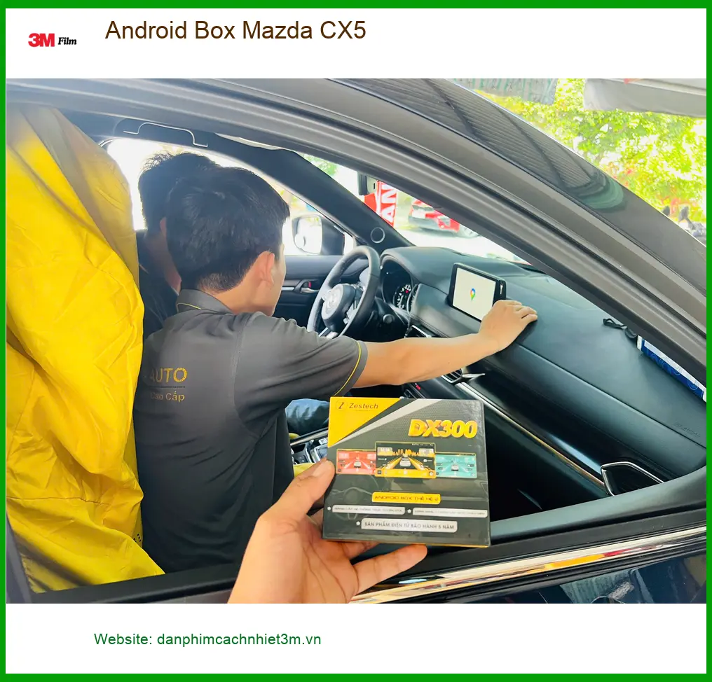 Anh Tùng lắp Android Box Mazda CX5 tại Quận 9 cho chuyến đi dài ảnh thực tế 3
