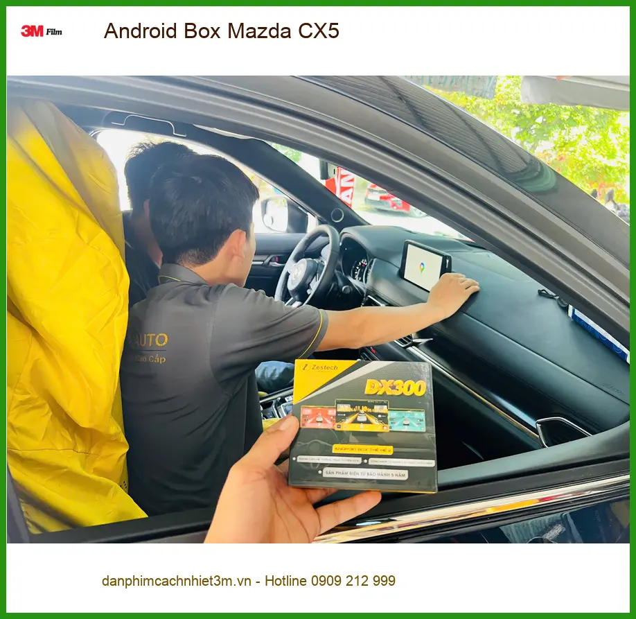 Anh Tùng lắp Android Box Mazda CX5 tại Quận 2 để nâng cấp giải trí ảnh thực tế 2