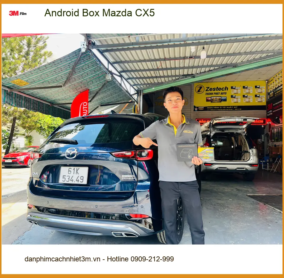 Anh Tùng lắp Android Box Mazda CX5 tại Quận 2 để nâng cấp giải trí ảnh thực tế 3