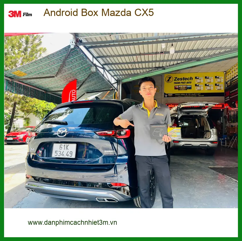 Chú Hưng lắp Android Box Mazda CX5 tại Thủ Đức để biến màn hình zin thành smart TV ảnh thực tế 2