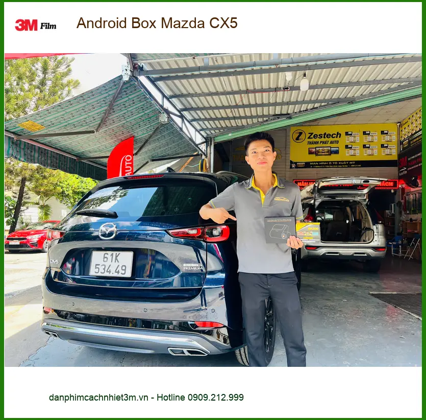 Anh Dũng lắp Android Box Mazda CX5 tại Quận 1 trải nghiệm lái thông minh