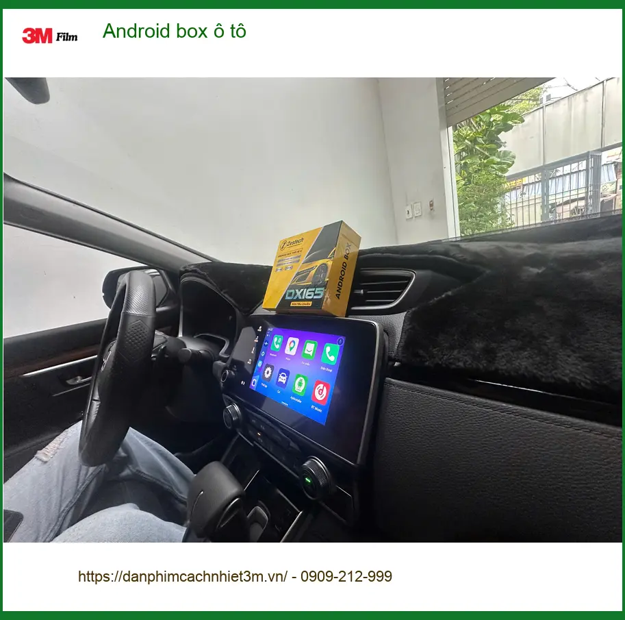 Chị Thảo lắp Android box ô tô cho Hyundai Accent tại Bình Chánh để xem YouTube tiện lợi ảnh thực tế 4