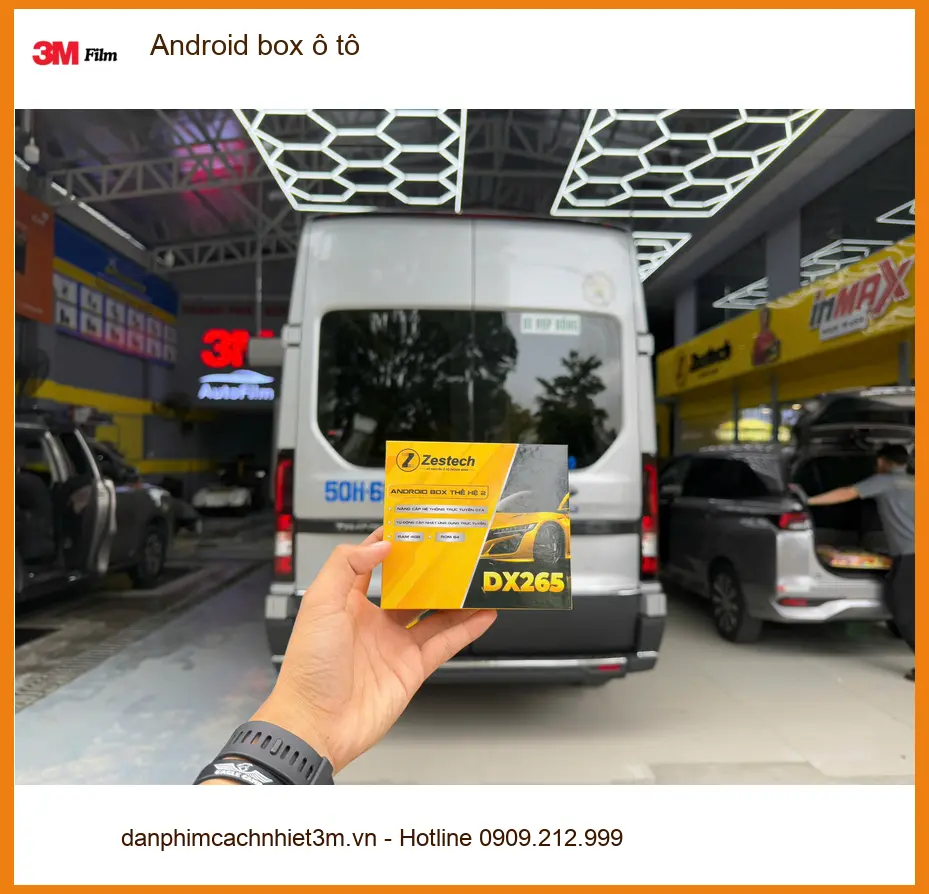 Chị Thảo lắp Android box ô tô cho Hyundai Kona tại Quận 2 để xem giải trí. ảnh thực tế 5