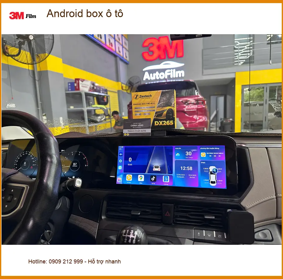 Anh Dũng gắn Android box ô tô Honda CR-V Quận Tân Phú xem YouTube.