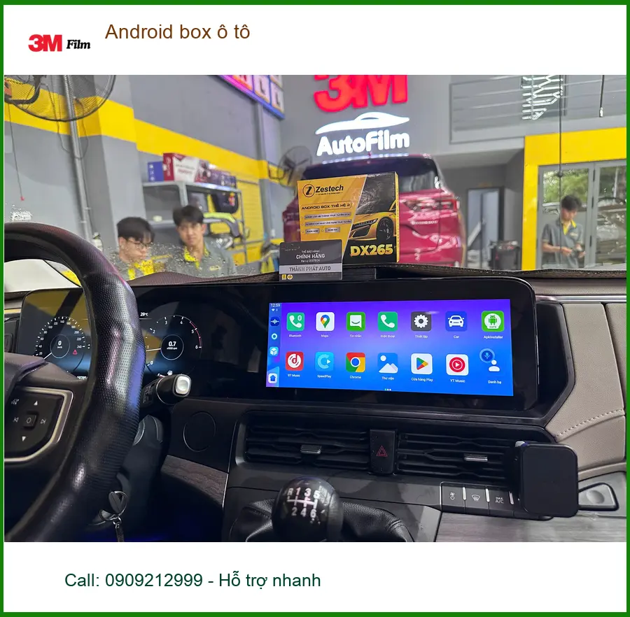 Anh Tùng lắp Android box ô tô cho Kia K3 tại Hóc Môn để giải trí trên xe ảnh thực tế 3