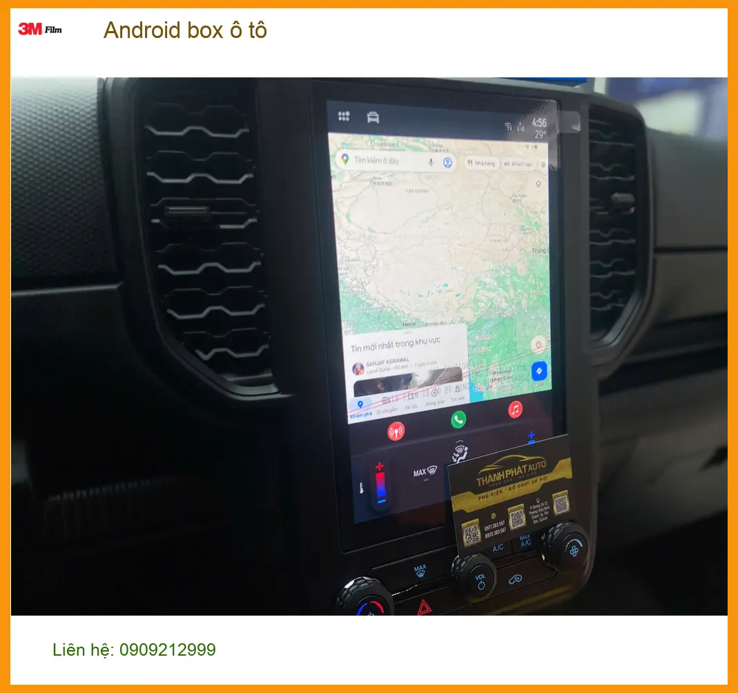 Anh Long lắp Android box ô tô Kia Carnival tại Quận 11 để giải trí khi chờ con học thêm ảnh thực tế 2