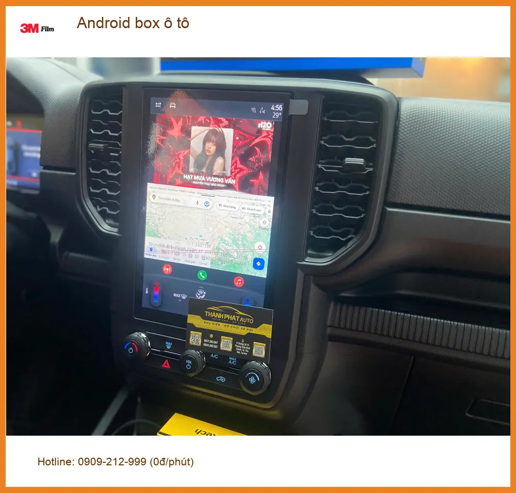 Anh Quang lắp Android box ô tô cho VinFast Lux A2.0 tại Bình Chánh ảnh thực tế 4