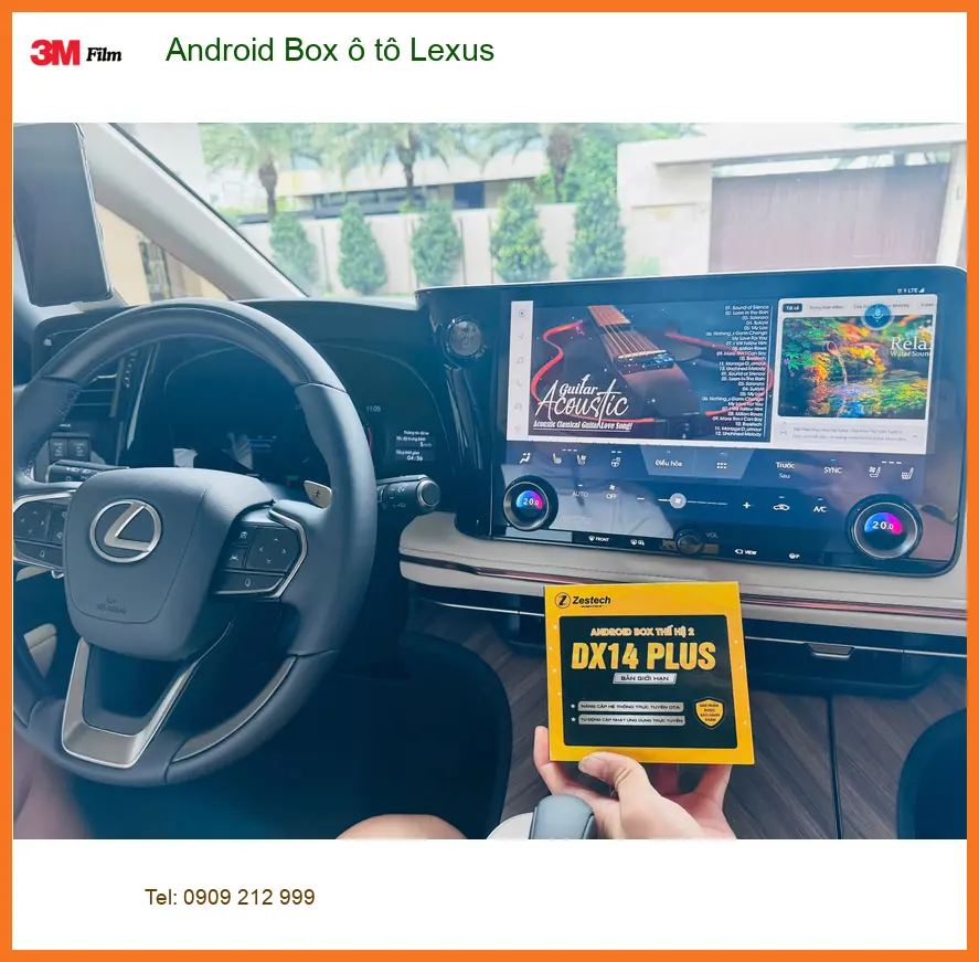 Anh Khang lắp Android Box ô tô Lexus RX 350 tại Quận 6 xem YouTube, dẫn đường