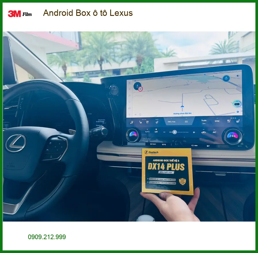 Anh Khang lắp Android Box ô tô Lexus RX 350 tại Quận 6 xem YouTube, dẫn đường ảnh thực tế 3