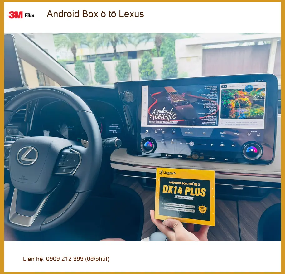 Anh Khang lắp Android Box ô tô Lexus RX 350 tại Quận 6 xem YouTube, dẫn đường ảnh thực tế 4