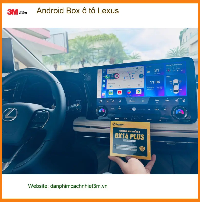 Chị Thảo Lexus RX350 lắp Android Box ô tô Quận 9 để có Google Maps và YouTube ảnh thực tế 5