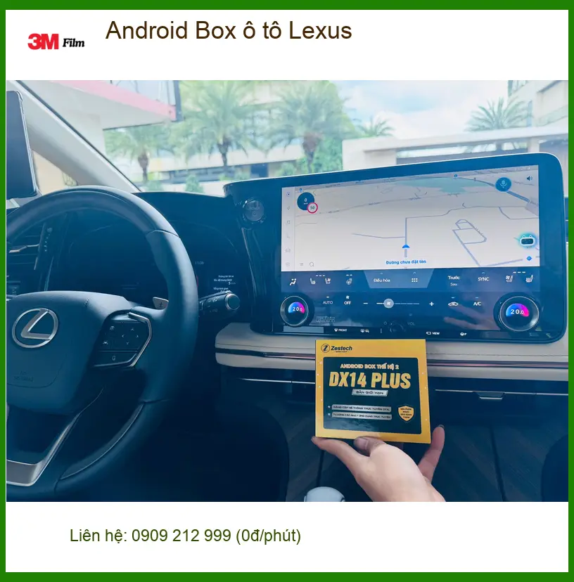 Anh Khải lắp Android Box ô tô Lexus tại Quận Thủ Đức để giữ màn zin nhưng vẫn lướt web ảnh thực tế 2