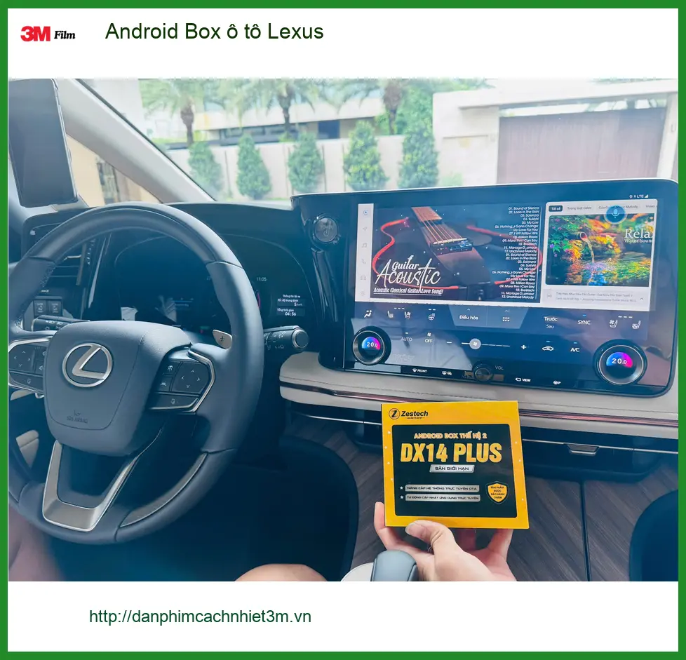 Chị Minh Anh lắp Android Box ô tô Lexus tại Hóc Môn để giải trí mượt mà trên xe ảnh thực tế 4
