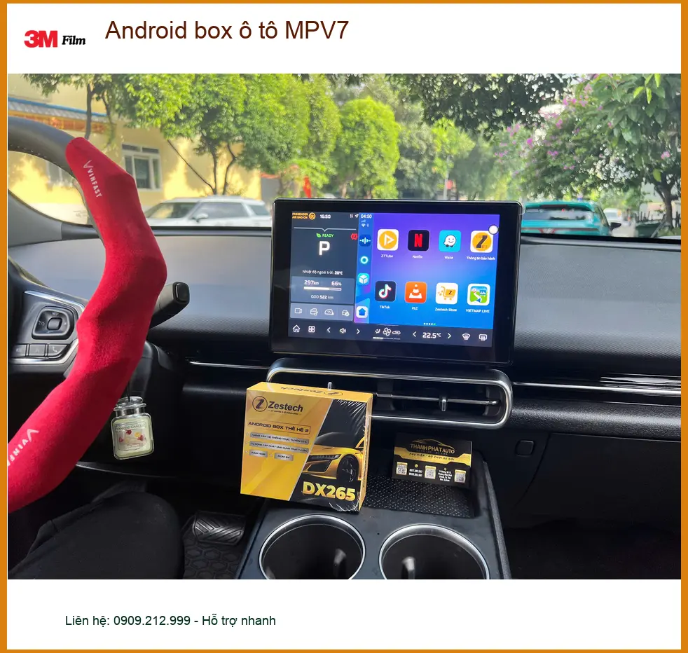 Anh Khang lắp Android box ô tô MPV7 cho Honda HR-V tại Quận Thủ Đức để giải trí trên xe ảnh thực tế 3