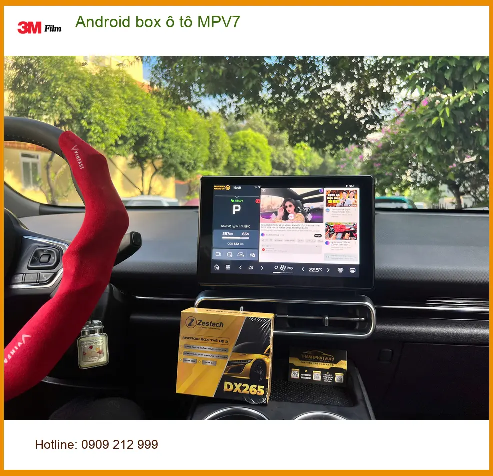 Anh Khang lắp Android box ô tô MPV7 cho Honda HR-V tại Quận Thủ Đức để giải trí trên xe ảnh thực tế 4