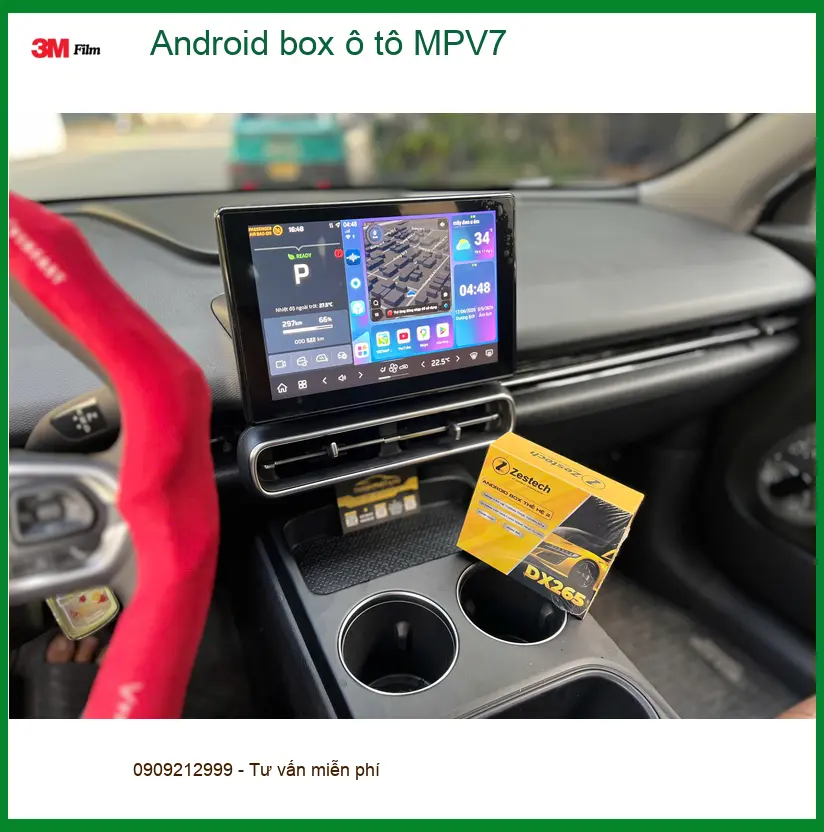 Anh Tùng lắp Android box ô tô MPV7 cho Toyota Camry 2023 tại Quận 1 để giải trí mượt mà ảnh thực tế 3