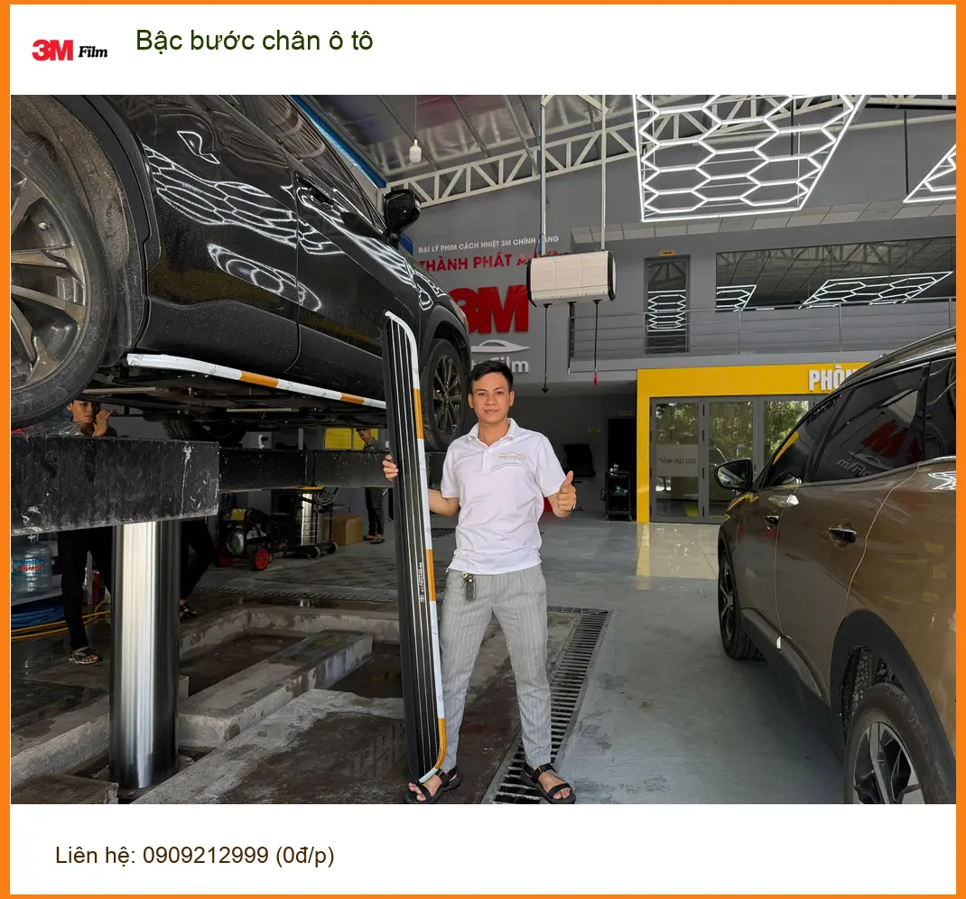 Anh Thanh lắp bậc bước chân ô tô Hyundai Santa Fe tại Quận Phú Nhuận ảnh thực tế 4