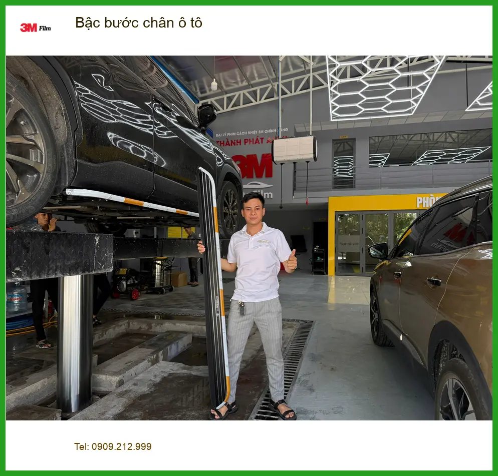 Chị Thảo lắp bậc bước chân ô tô cho Hyundai Creta tại Cần Giờ để tiện lên xuống xe ảnh thực tế 4