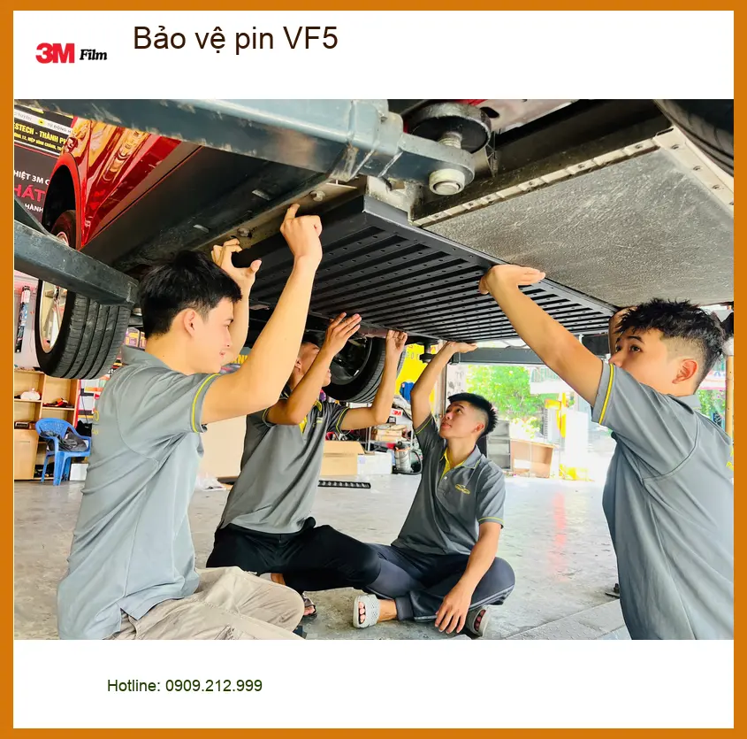 Anh Khải VinFast VF5 bảo vệ pin tại Quận Bình Tân vì lo pin xuống cấp nhanh ảnh thực tế 5