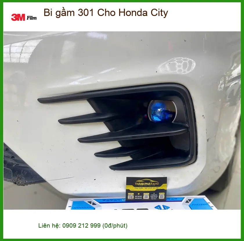 Anh Khang lắp bi gầm 301 cho Honda City tại Quận 12 vì đèn zin không đủ sáng