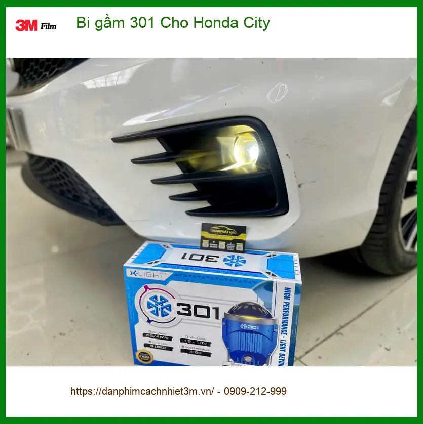 Anh Khải nâng cấp bi gầm 301 cho Honda City tại Hóc Môn vì đèn zin quá yếu ảnh thực tế 2