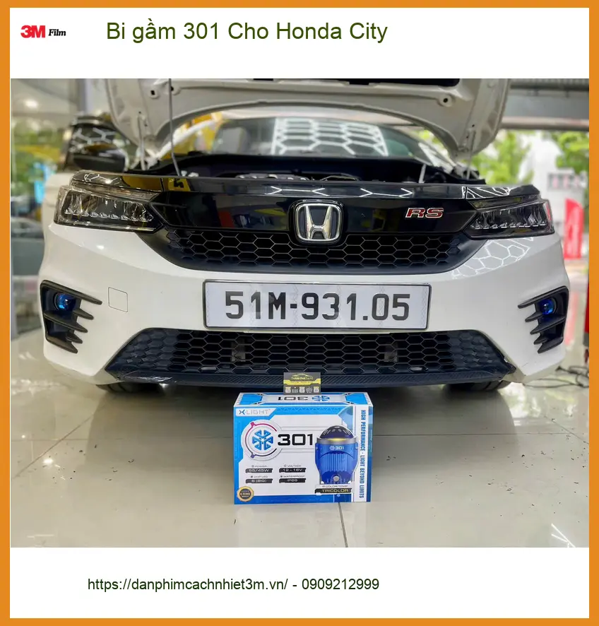 Dịch vụ độ bi gầm 301 cho Honda City tại Quận 3, Anh Tùng an tâm lái đêm. ảnh thực tế 2