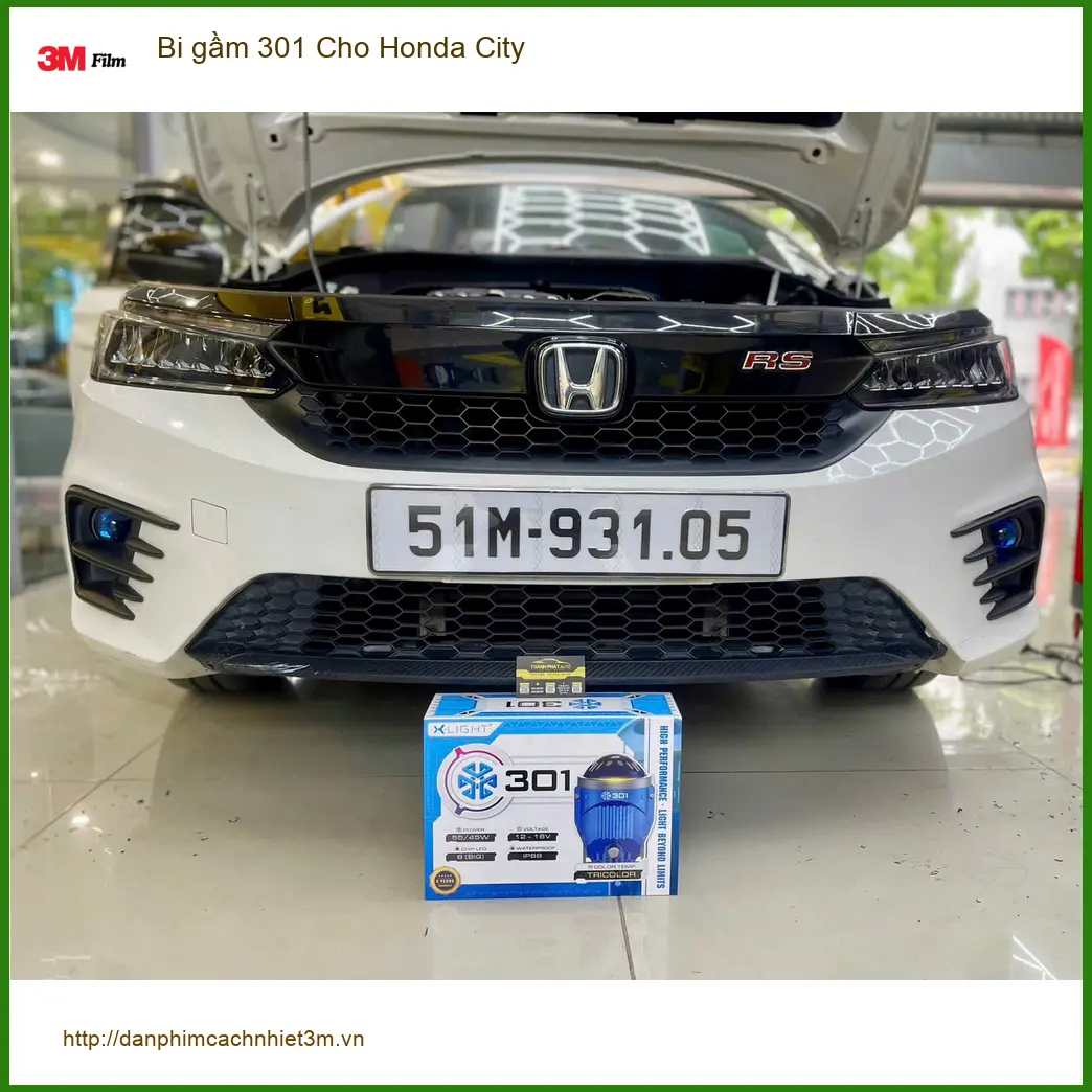 Anh Minh độ bi gầm 301 cho Honda City tại Quận 4 nâng cao tầm nhìn