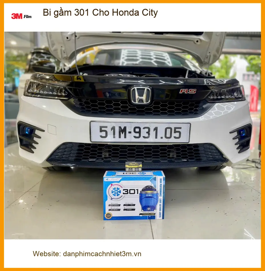 Anh Dũng lắp bi gầm 301 cho Honda City tại Thủ Đức vì đèn zin yếu khi đi đêm ảnh thực tế 2