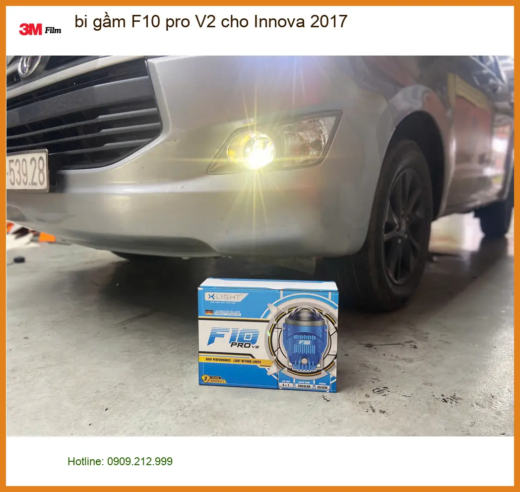 Anh Tấn lắp bi gầm F10 pro V2 cho Innova 2017 vì hay đi đêm ở Quận Bình Tân