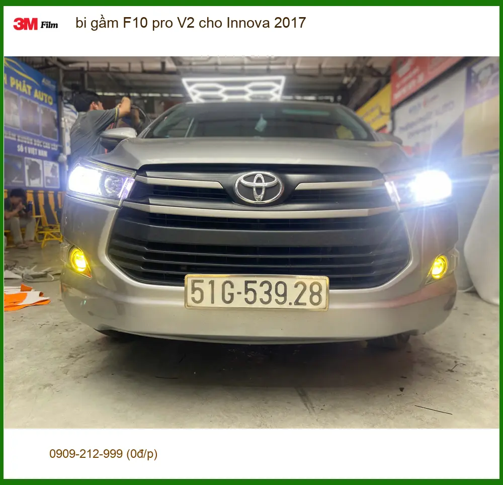 Anh Đức An lắp bi gầm F10 pro V2 cho Innova 2017 tại Quận Tân Bình ảnh thực tế 2