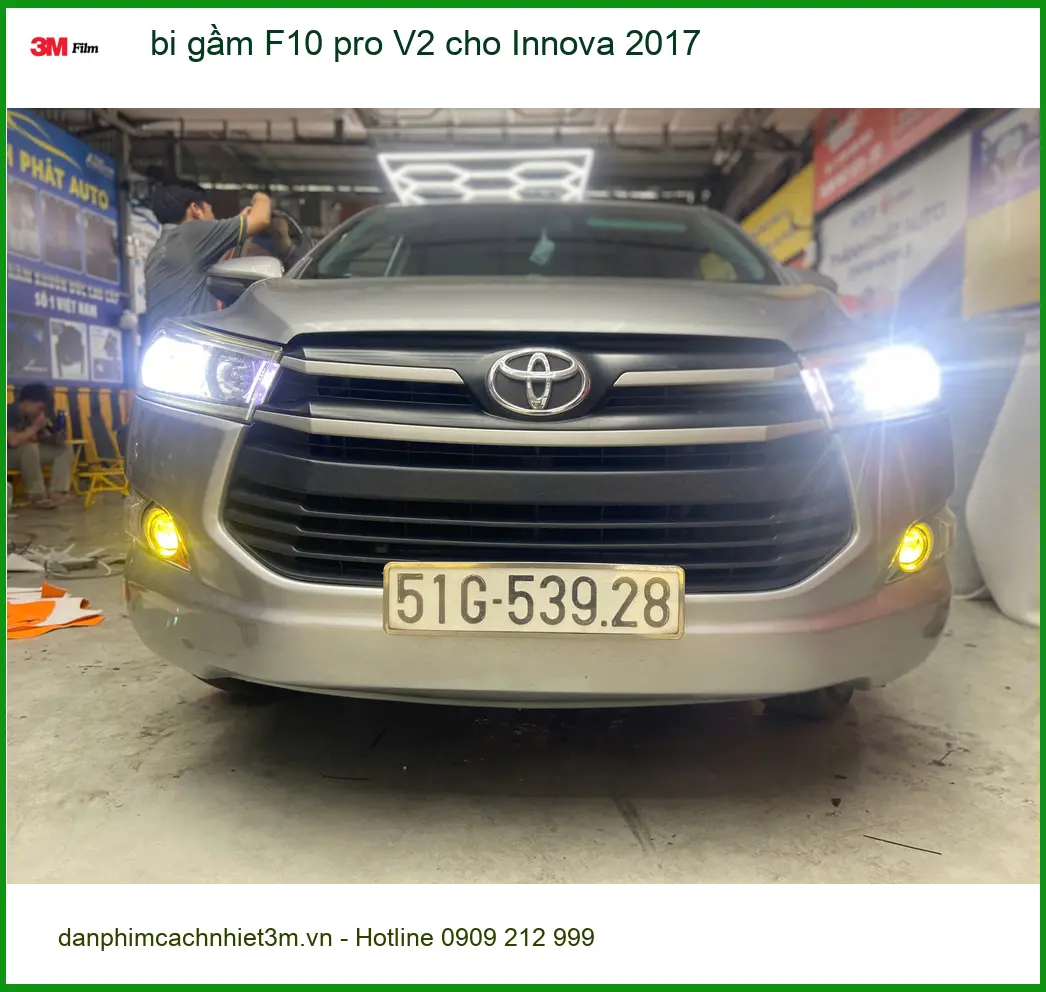 Anh Tùng lắp bi gầm F10 pro V2 cho Innova 2017 tại Quận Tân Phú để tăng sáng an toàn ảnh thực tế 2