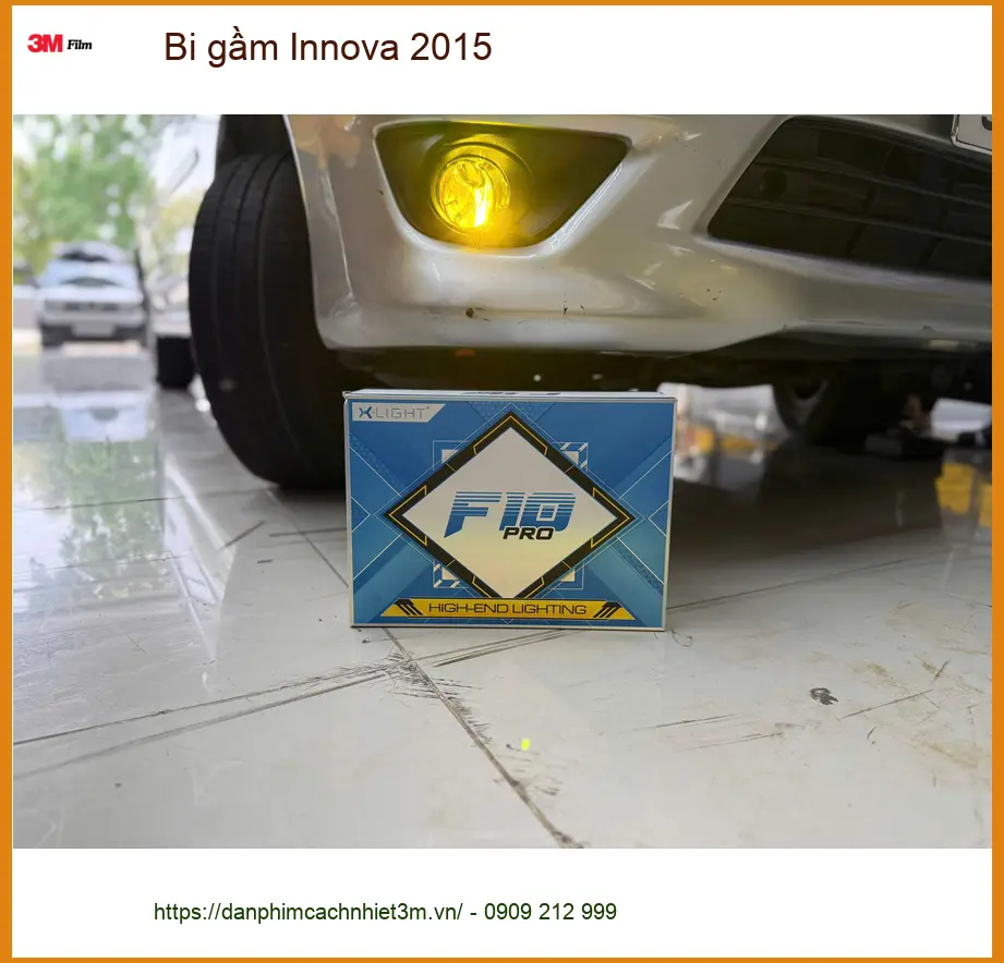 Anh Dũng lắp bi gầm cho Innova 2015 tại Quận 11 vì đèn zin không đủ sáng khi trời tối ảnh thực tế 2