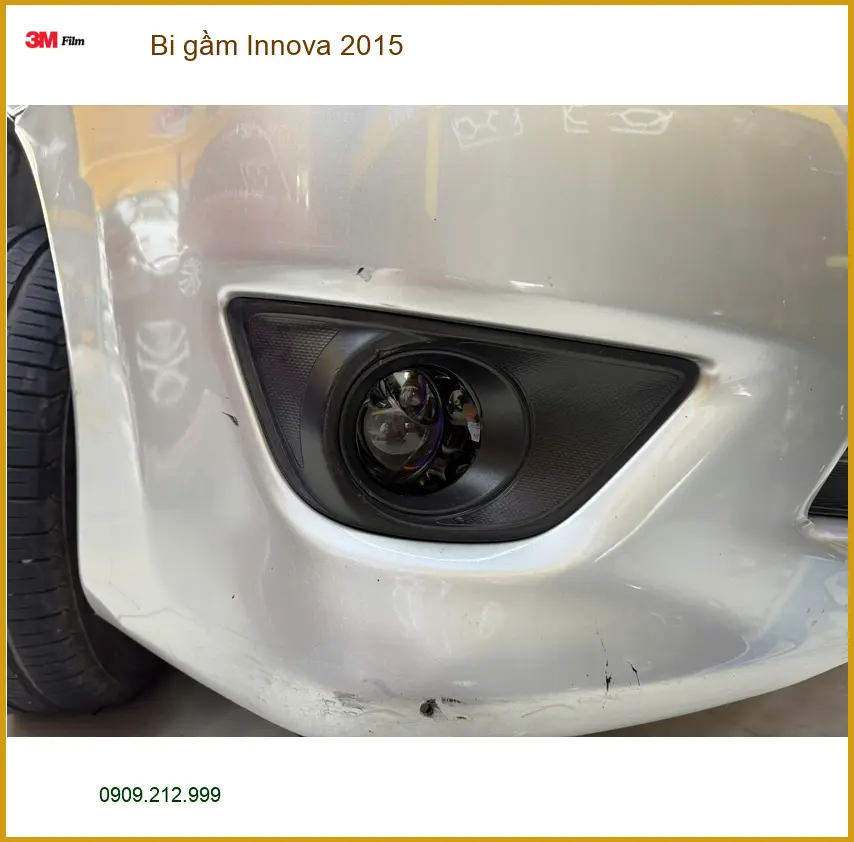 Anh Dũng lắp bi gầm cho Innova 2015 tại Quận 11 vì đèn zin không đủ sáng khi trời tối ảnh thực tế 3