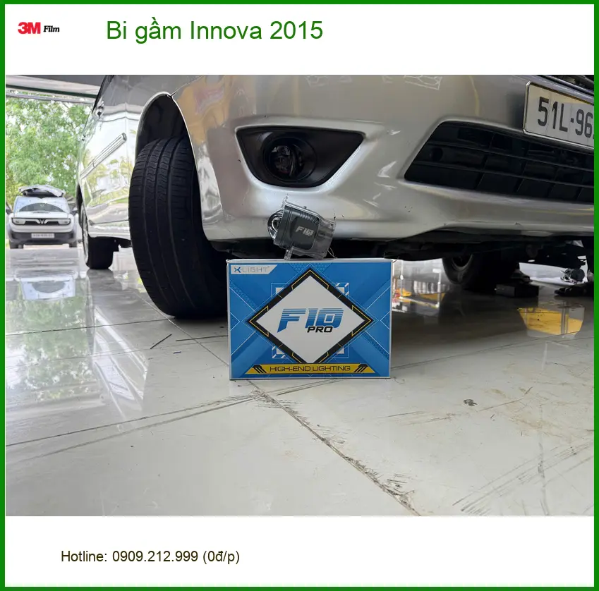 Anh Dũng lắp bi gầm cho Innova 2015 tại Quận 11 vì đèn zin không đủ sáng khi trời tối ảnh thực tế 5