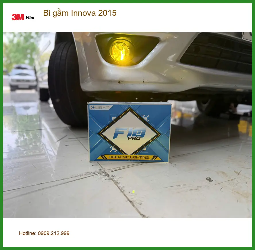 Chị Thảo nâng cấp bi gầm Innova 2015 tại Quận Bình Thạnh để tăng cường sáng