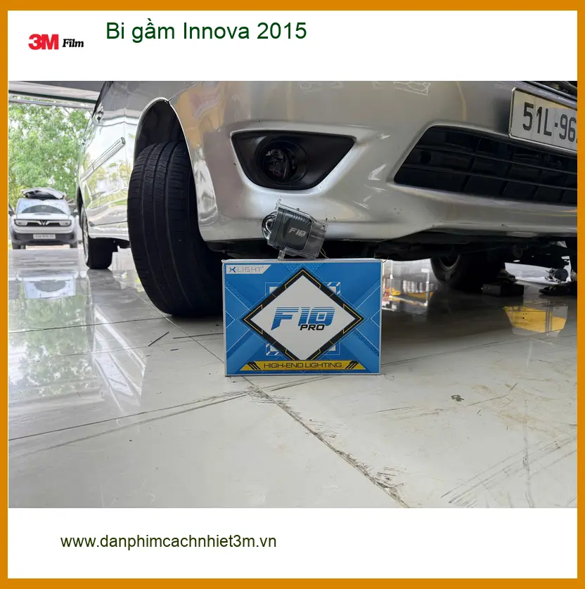 Chị Thảo nâng cấp bi gầm Innova 2015 tại Quận Bình Thạnh để tăng cường sáng ảnh thực tế 2