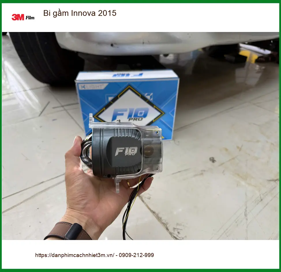 Chị Thảo nâng cấp bi gầm Innova 2015 tại Quận Bình Thạnh để tăng cường sáng ảnh thực tế 3
