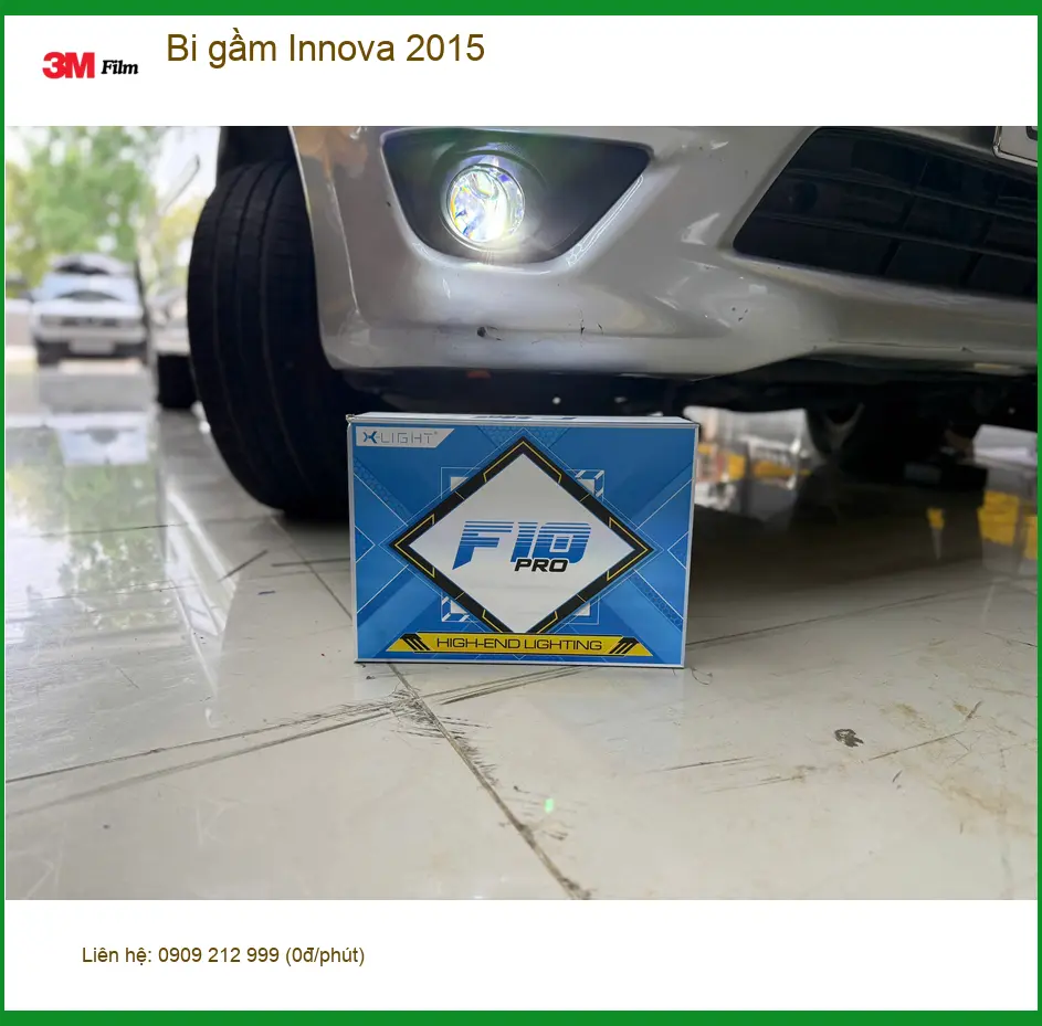Anh Trọng độ bi gầm cho Innova 2015 tại Quận 9 vì đèn zin quá yếu khi đi đường tối