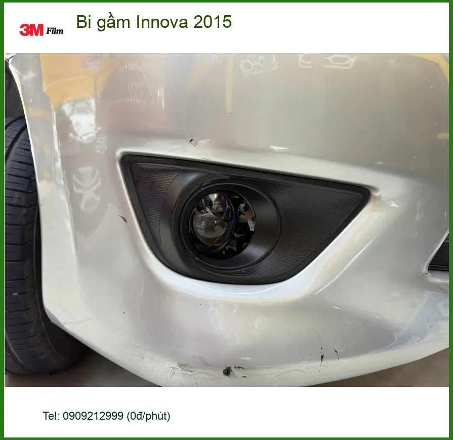 Anh Trọng độ bi gầm cho Innova 2015 tại Quận 9 vì đèn zin quá yếu khi đi đường tối ảnh thực tế 2
