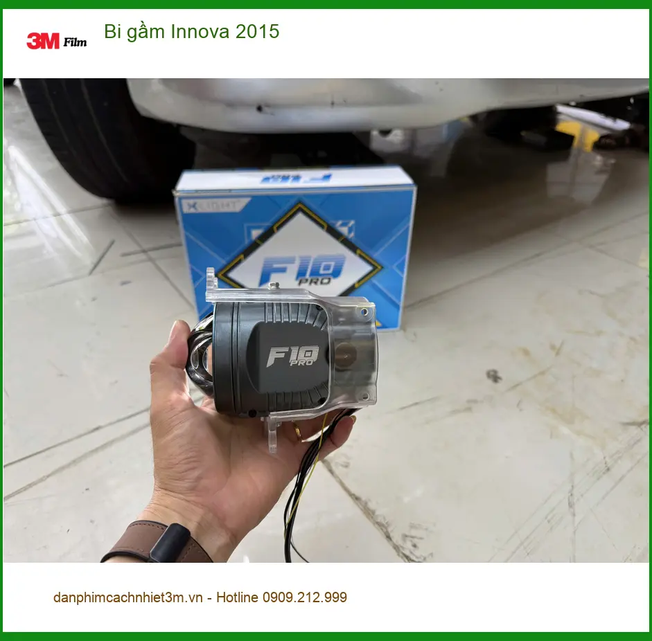 Anh Trọng độ bi gầm cho Innova 2015 tại Quận 9 vì đèn zin quá yếu khi đi đường tối ảnh thực tế 3