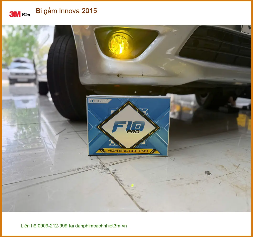 Anh Trọng độ bi gầm cho Innova 2015 tại Quận 9 vì đèn zin quá yếu khi đi đường tối ảnh thực tế 4