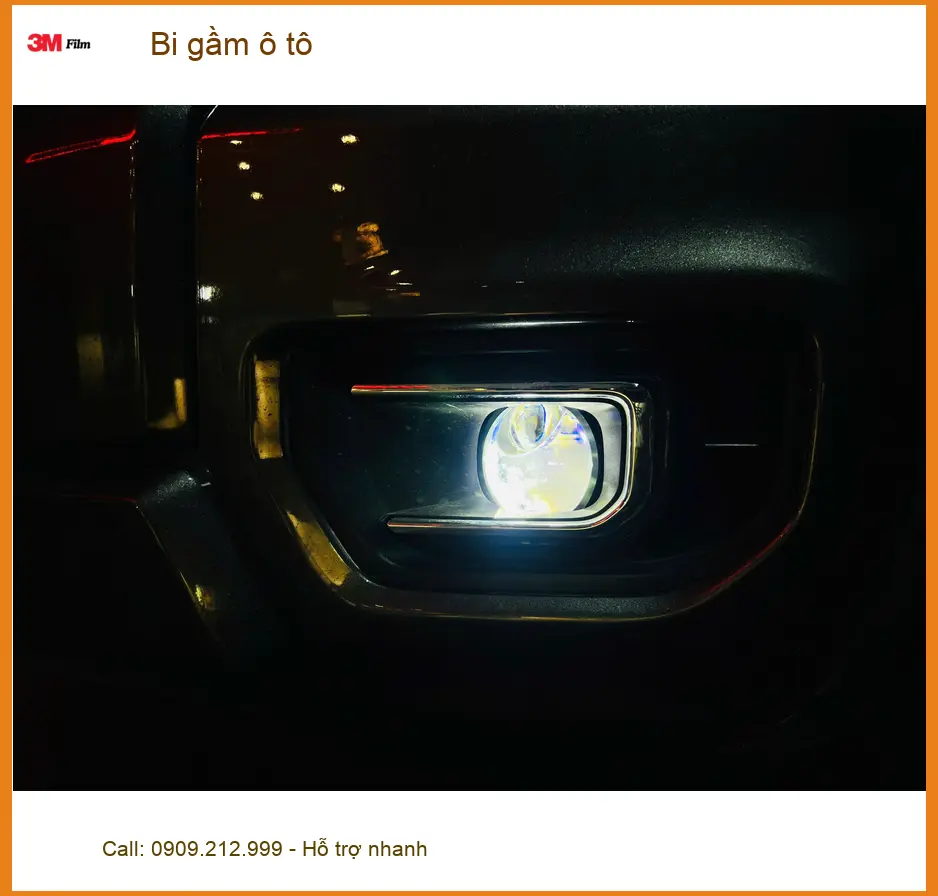 Anh Minh độ bi gầm ô tô cho Honda CR-V tại Gò Vấp vì đèn zin yếu khi mưa lớn ảnh thực tế 4