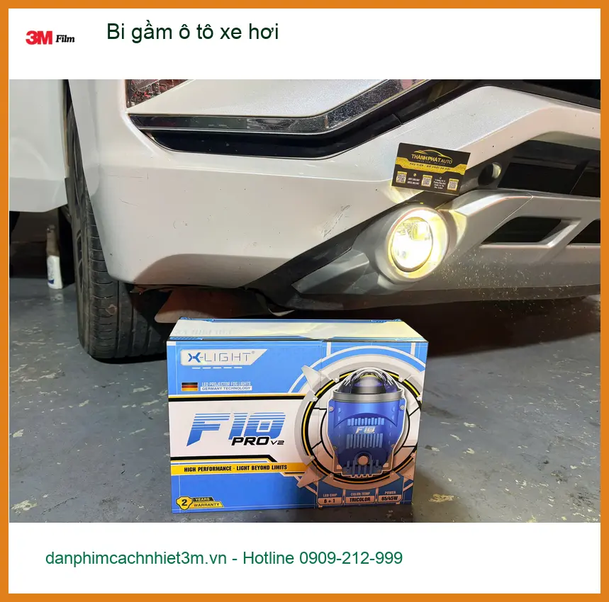 Anh Khang độ bi gầm ô tô cho Hyundai Accent tại Quận 7 để cải thiện tầm nhìn ban đêm ảnh thực tế 4