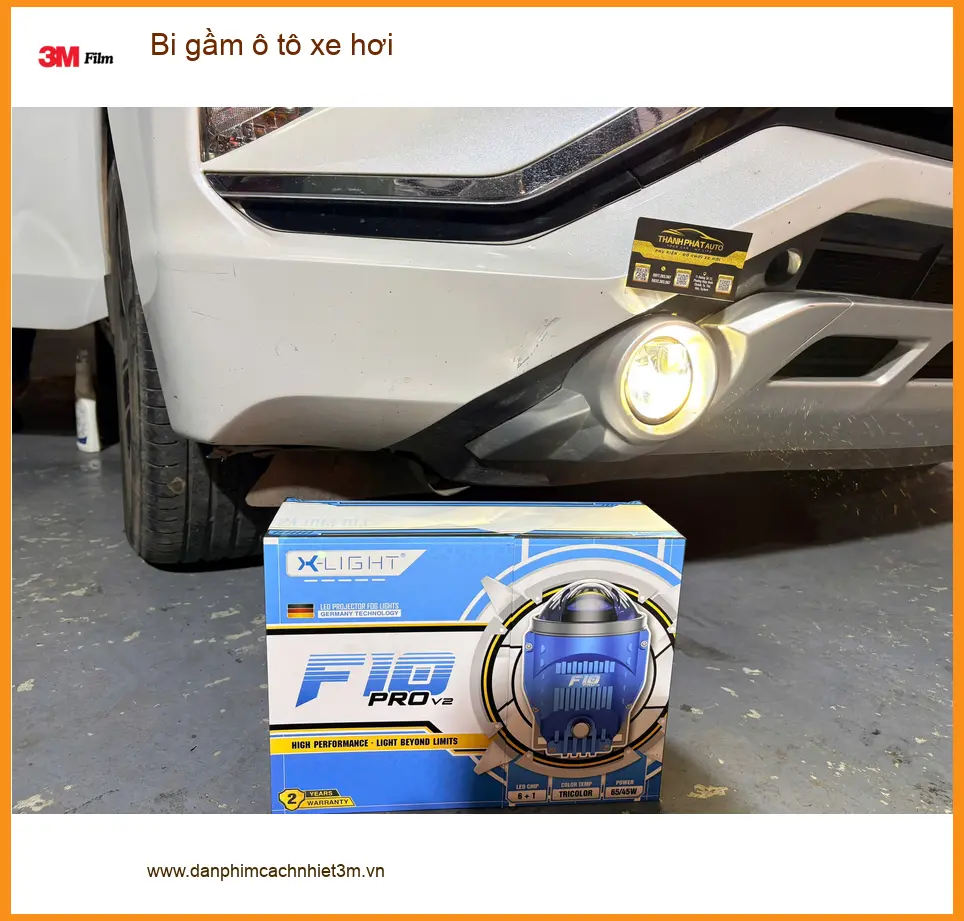 Anh Minh độ bi gầm Mazda CX-5 Quận Bình Tân đèn zin yếu không an toàn ảnh thực tế 2