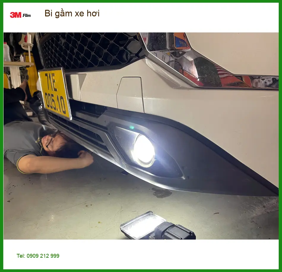 Anh Khang độ bi gầm xe hơi cho Hyundai Creta vì đèn zin yếu khi đi đêm ở Quận 2 ảnh thực tế 2